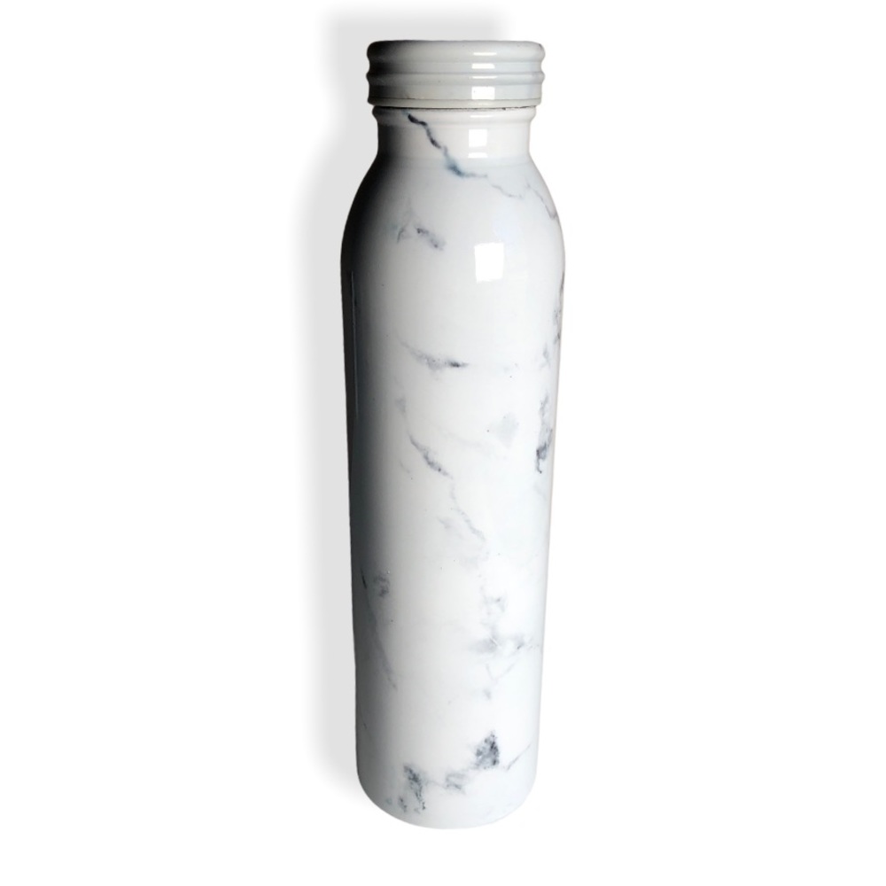White Marble Stainless Steel 20oz Bottle